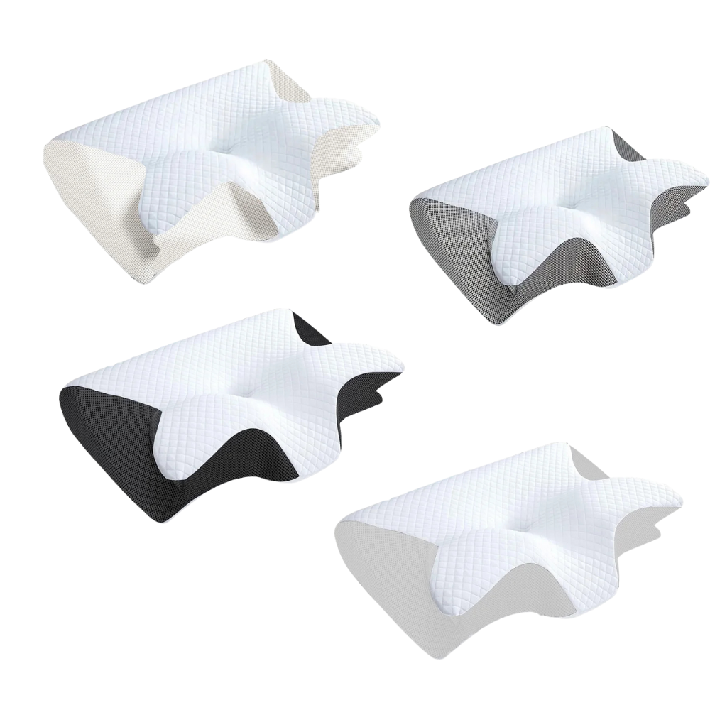 Oreiller cervical profilé – Mousse à mémoire de forme pour soulager les douleurs cervicales 