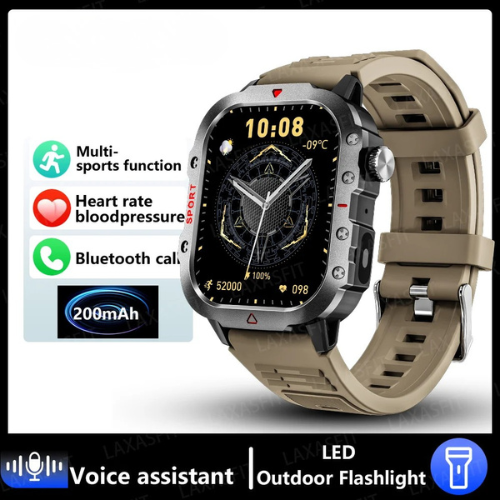 Smartwatch LAXASFIT 2024 z Bluetooth, połączeniami i monitorowaniem stanu zdrowia