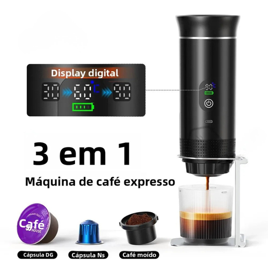 Portable Espresso Coffee Machine 3-in-1 for Car & Home Camping Coffee Maker