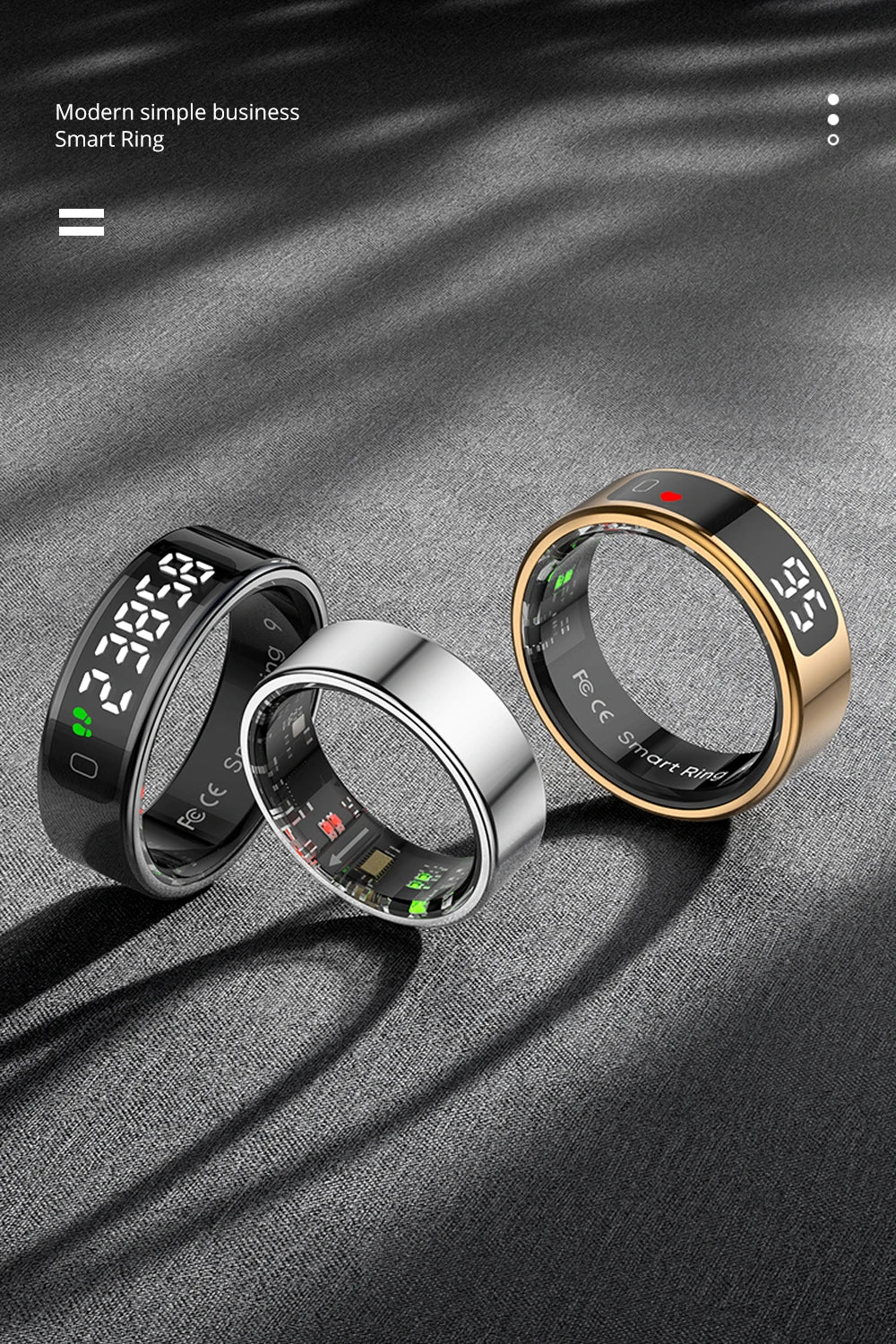 Smart Ring, Health Manager, Waterproof for Men and Women