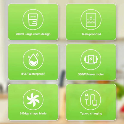 New Wireless Portable Electric Functional Fruit Juicer and Blender