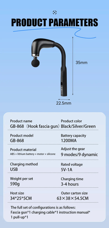 PowerPulse Deep Tissue Massage Gun for Muscle Relief