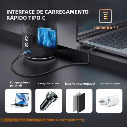 Portable Electric Juicer 700ML Mini Blender for kitchen travel Outdoor Camping Picnic.