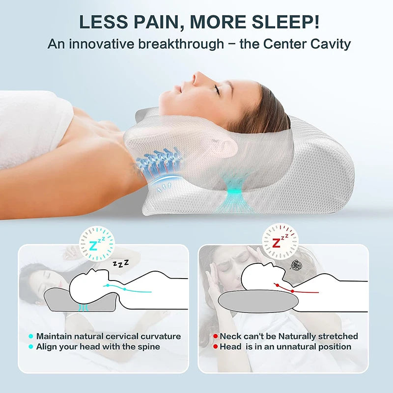 Contour Cervical Pillow – Memory Foam for Neck Pain