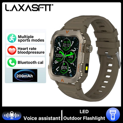 Montre connectée LAXASFIT 2024 avec appels Bluetooth et suivi de la santé