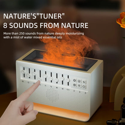 Musical Diffuser with Flame Effect and Aromatherapy