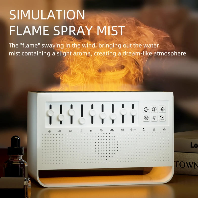 Musical Diffuser with Flame Effect and Aromatherapy