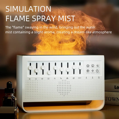 Musical Diffuser with Flame Effect and Aromatherapy