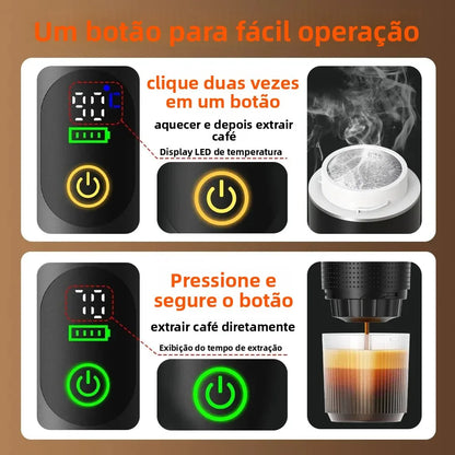 Portable Espresso Coffee Machine 3-in-1 for Car & Home Camping Coffee Maker
