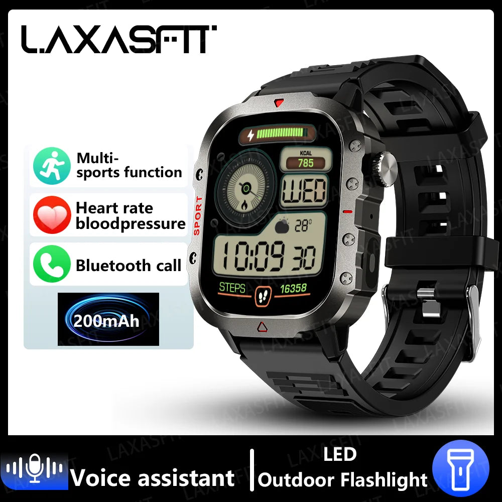 Montre connectée LAXASFIT 2024 avec appels Bluetooth et suivi de la santé
