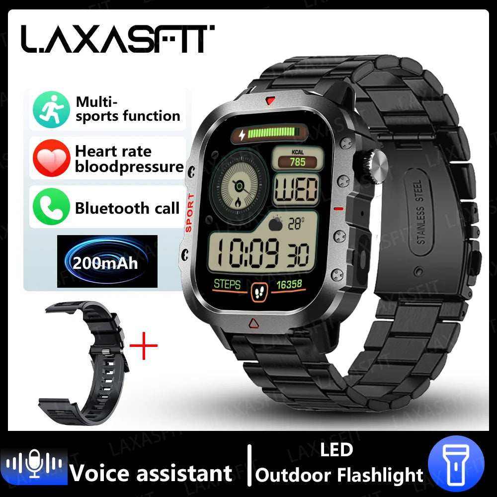 Montre connectée LAXASFIT 2024 avec appels Bluetooth et suivi de la santé