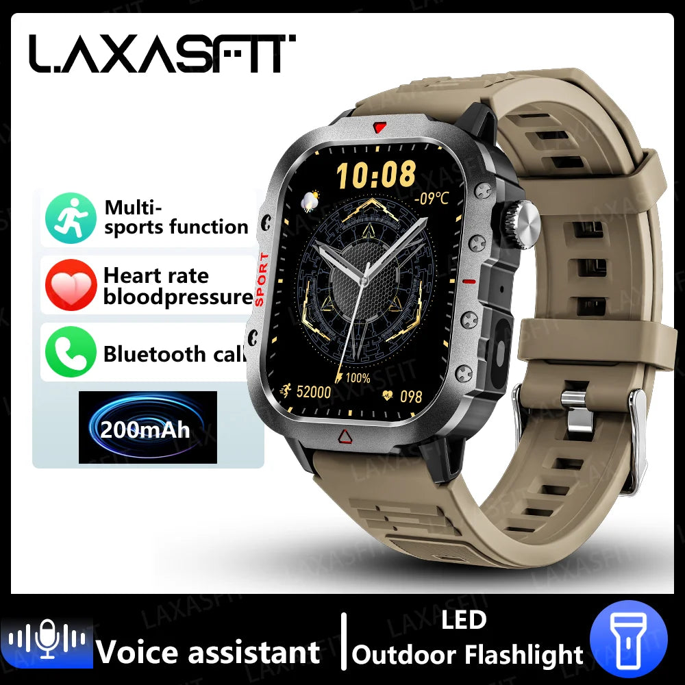 Montre connectée LAXASFIT 2024 avec appels Bluetooth et suivi de la santé