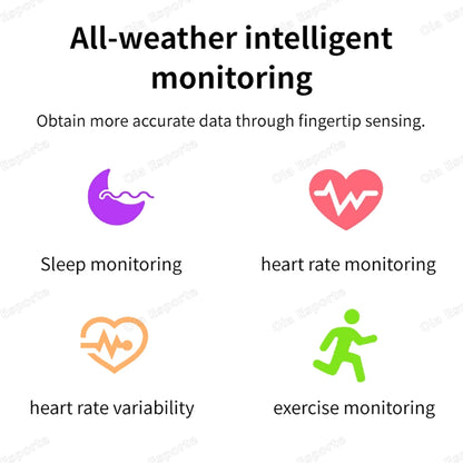 Waterproof Diamond Smart Ring for Android and iOS, Women's Fashion