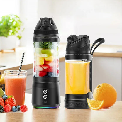 Portable Electric Juicer 700ML Mini Blender for kitchen travel Outdoor Camping Picnic.