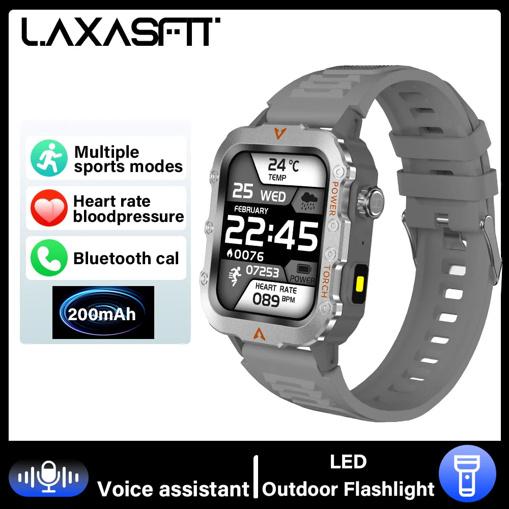Montre connectée LAXASFIT 2024 avec appels Bluetooth et suivi de la santé