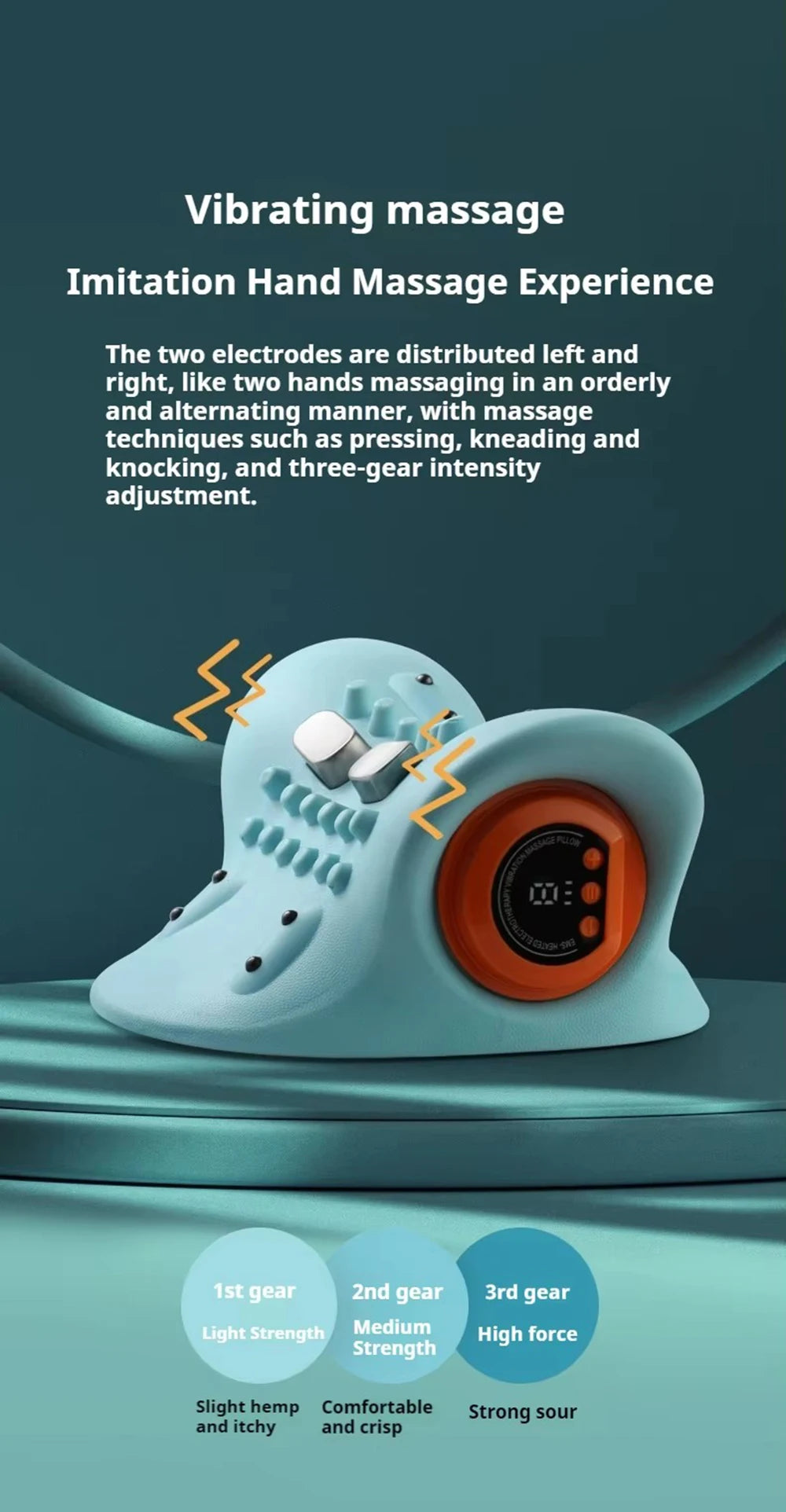 PosturaEase Heated Neck & Shoulder Relaxer Pillow