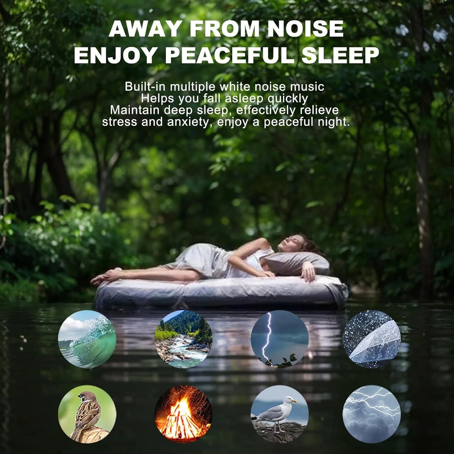 Musical Diffuser with Flame Effect and Aromatherapy