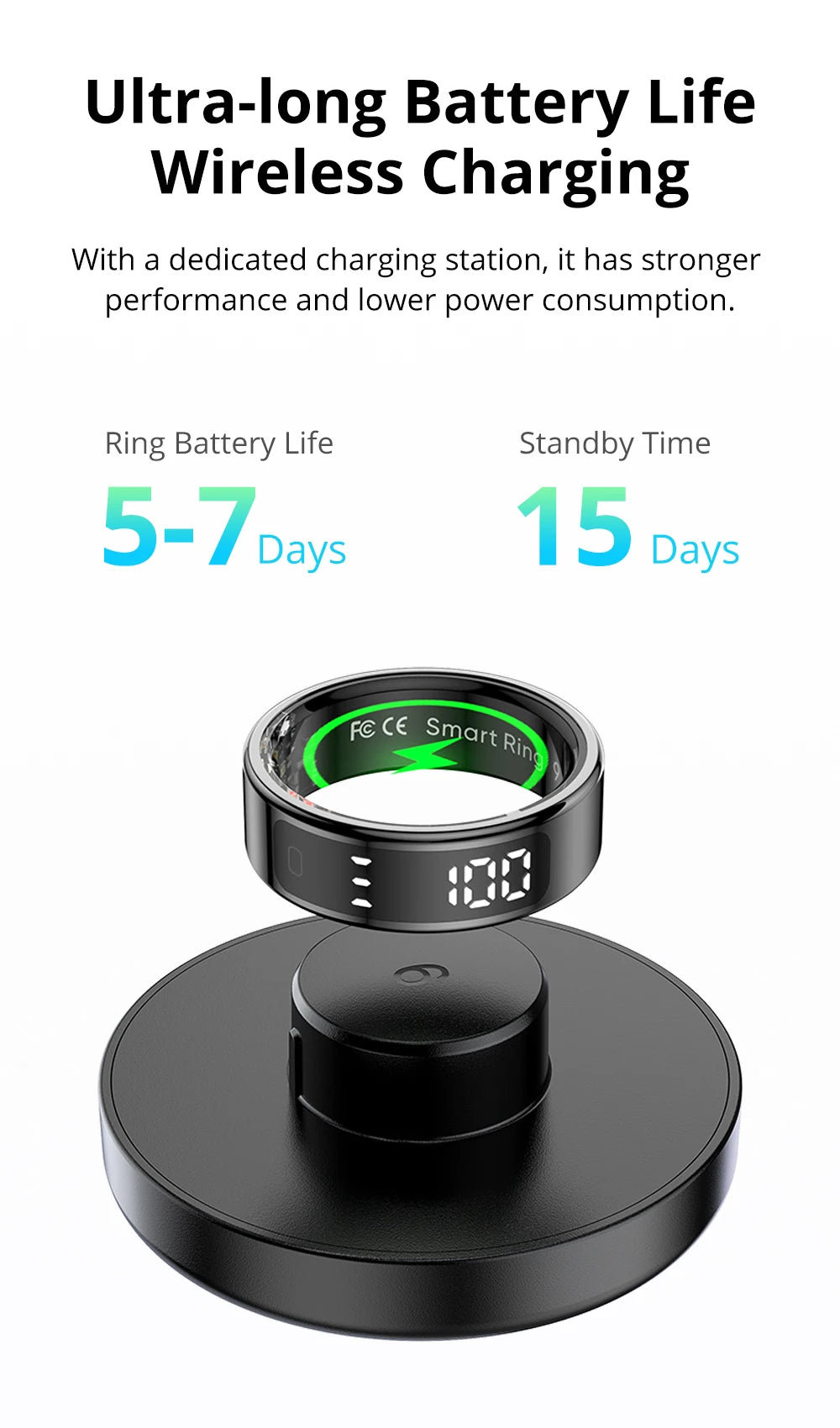Smart Ring, Health Manager, Waterproof for Men and Women